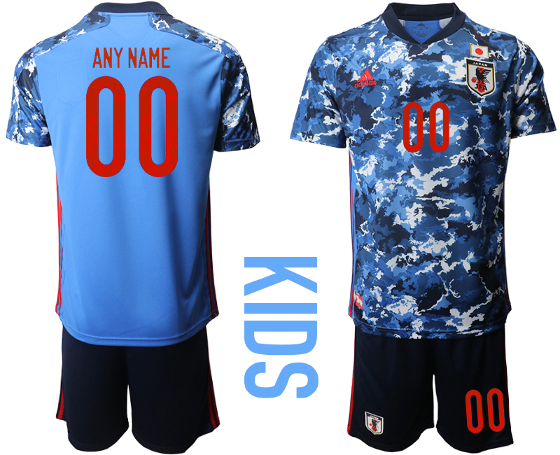 Youth 2020-2021 Season National team Japan home blue customized Soccer Jersey->customized soccer jersey->Custom Jersey